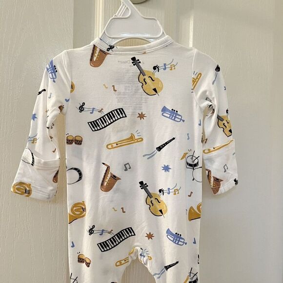 Angel Dear Jazz Band 2-Way Zipper Footie Bamboo Instruments Size Newborn NWT - Picture 8 of 10